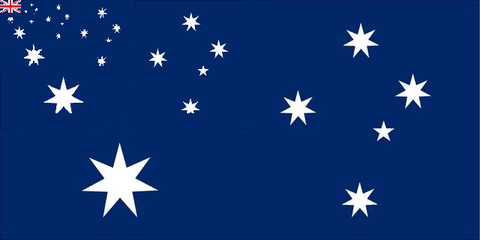 反復構造のオーストラリア国旗