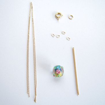 母の日に トンボ玉のネックレスの作り方 Slow Jewelry Movement