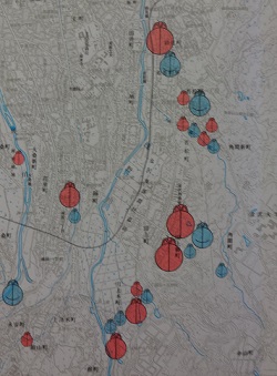 大学門前町のホタル調査結果もマップに